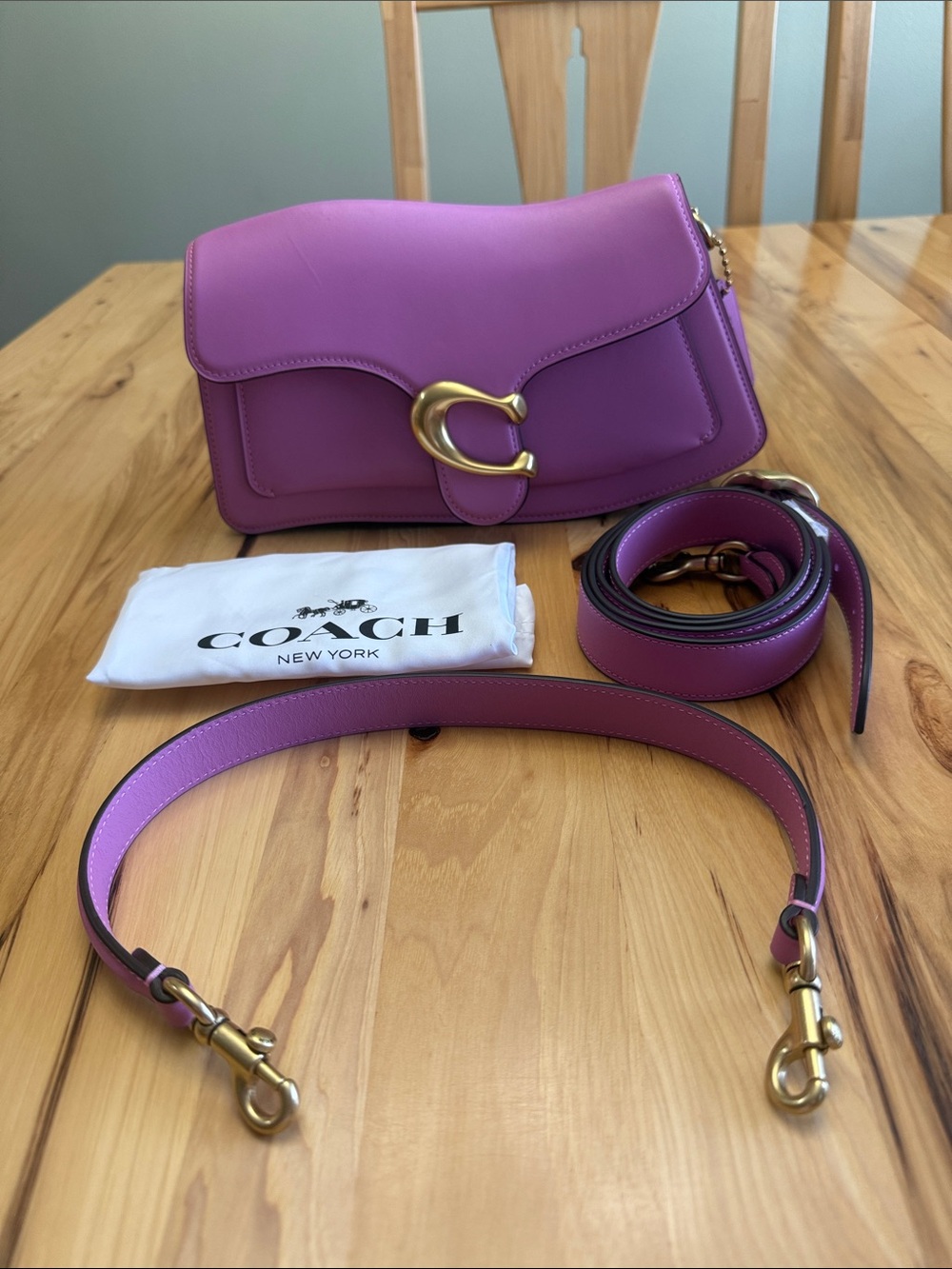 Coach Twisted Tabby 26 Shoulder Bag in Fuchsia